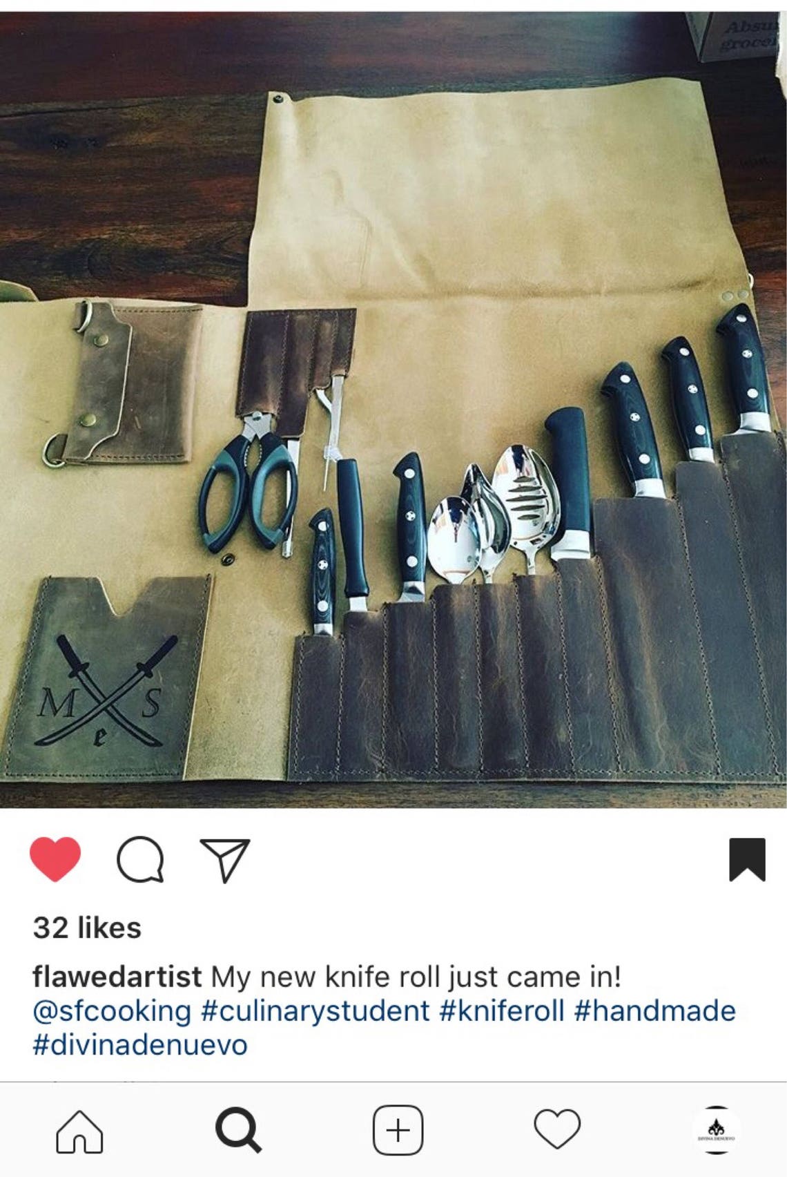 Leather Knife Roll Custom Chef Case for Knives Chef Knife Roll Etsy