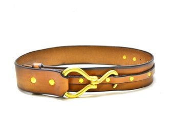 Equestrian Belt - Horse Hoof Pick Leather Waist Belt - Waist Cincher - Horse Lover Gifts