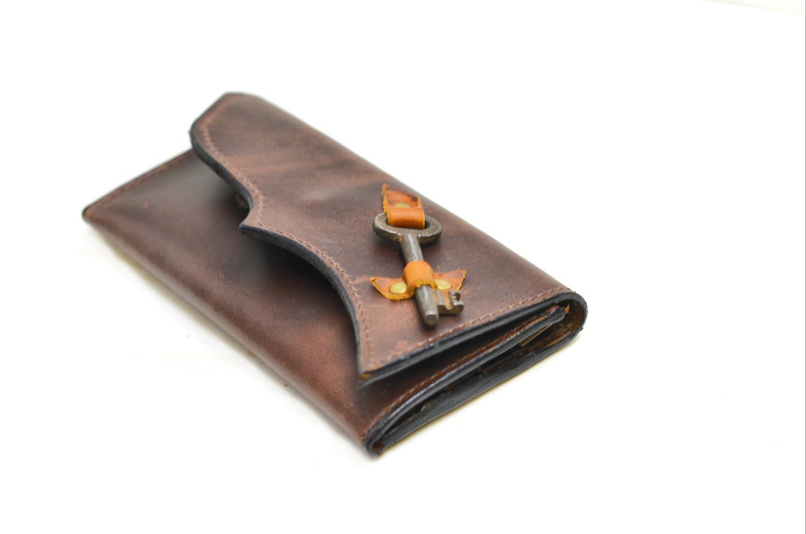 Large Ladies Checkbook Wallet Womens Wallet With Extra Card Etsy