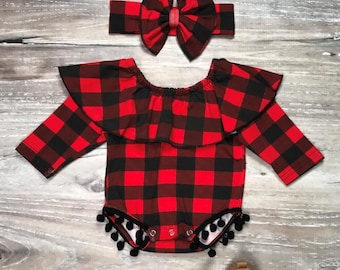 buffalo plaid baby stuff
