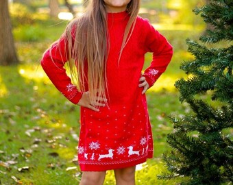 Christmas Sweater Dress - Etsy