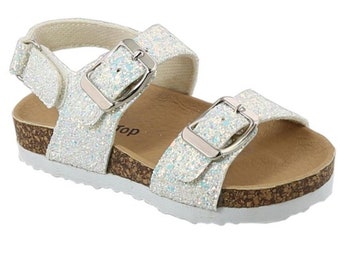 girls glitter sandals