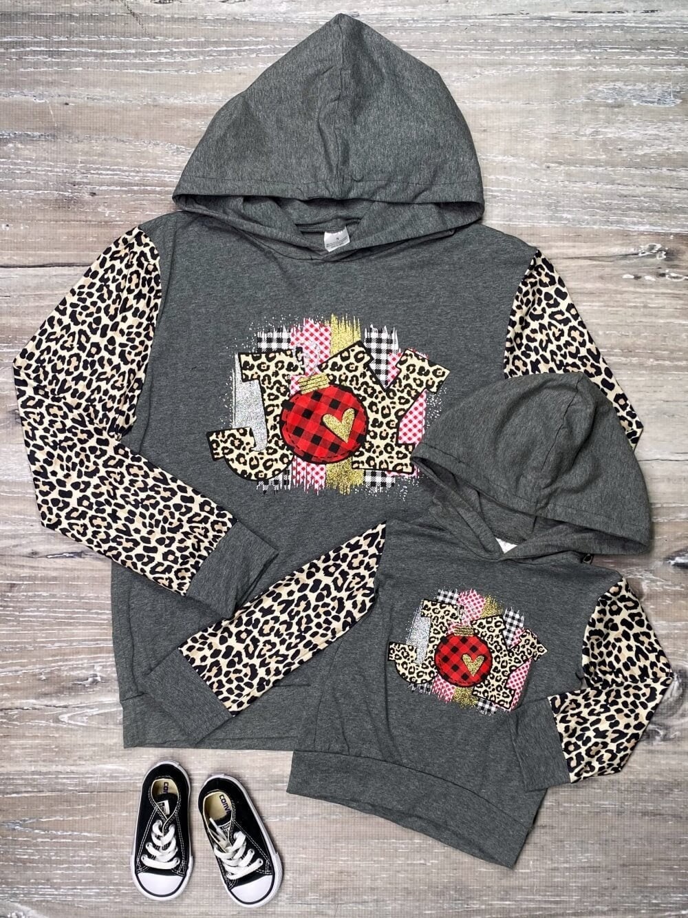 Boutique Mommy and Me Hoodie Stylish Cheetah Print Winter Etsy
