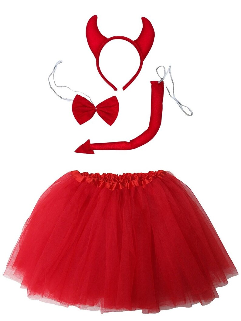 Little Red Devil Tutu Costume Toddler Girl Kid Teen Adult Etsy