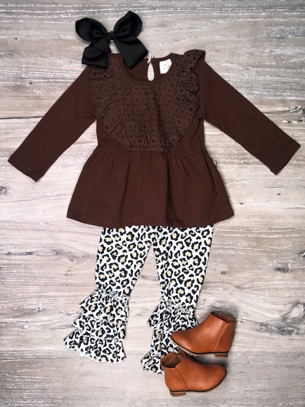 Winter Boutique Brown Cheetah Lace | Etsy