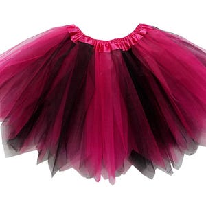 Hot Pink & Black 3 Layer Pixie Angle Cut Tutu Skirt Kid - Etsy