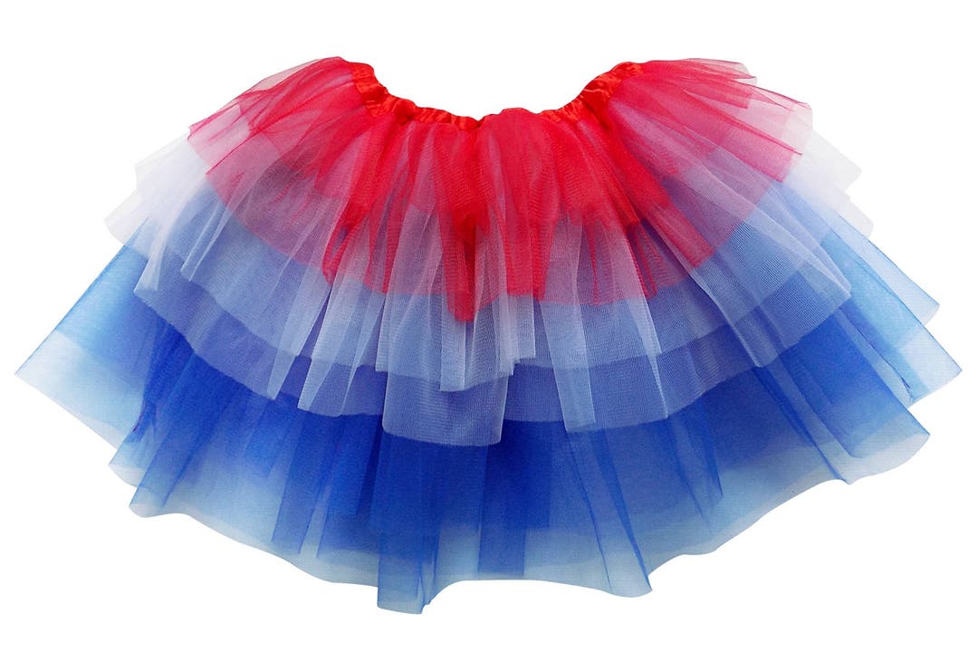 Patriotic Boutique Tutu Red White Blue 6 Layer Tutu Skirt - Etsy