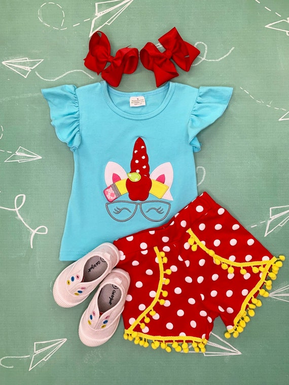 NEW Girls Boutique Ruffle Unicorn Turquoise Short Sleeve Dress 4 5 7 8