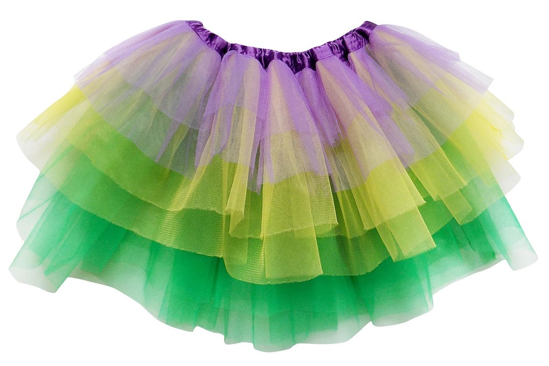 Boutique Tutu Mardi Gras 6 Layer Tutu Skirt Kid Adult - Etsy