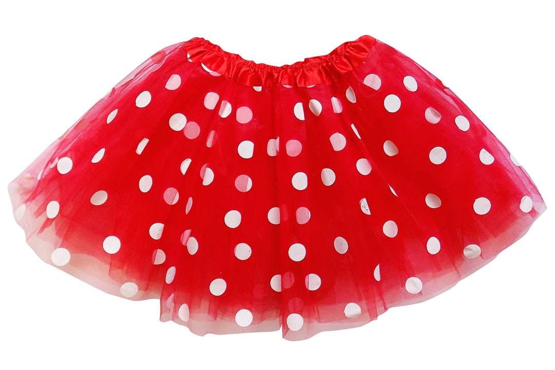 Red & White Polka Dot Minnie Mouse Inspired Girl's, Toddler, Adult Tutu ...