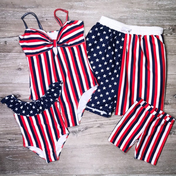 fourth of july family swimsuits