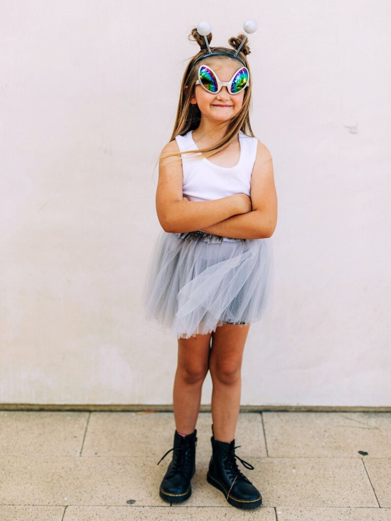 Silver Alien Costume Boutique Girl's Tutu Skirt Set Etsy