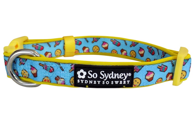 Dog Collar or Dog Leash Emoji Ice Cream and Popsicle Etsy