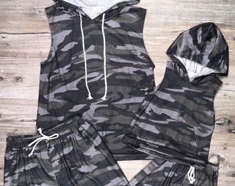 Camo Hooded Top | Etsy