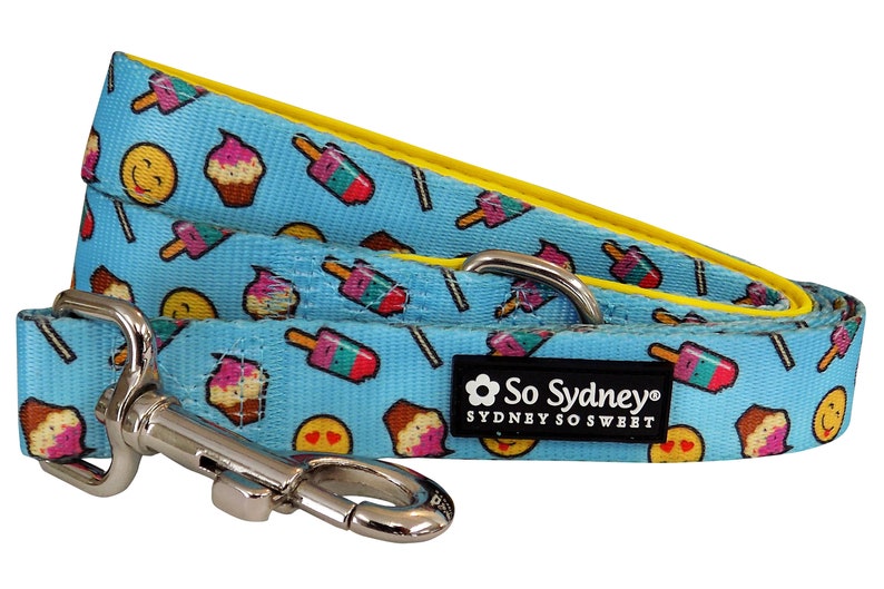 Dog Collar or Dog Leash Emoji Ice Cream and Popsicle Etsy