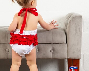 Baby girl cheap baseball romper