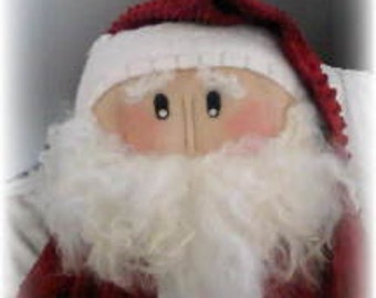 Puerta de bienvenida de Papá Noel primitiva de 36" con patrón E