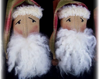 Adornos de Papá Noel primitivos, patrón E