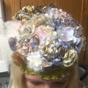 Flo- Floral Flapper Hat, Prohibition Bands
