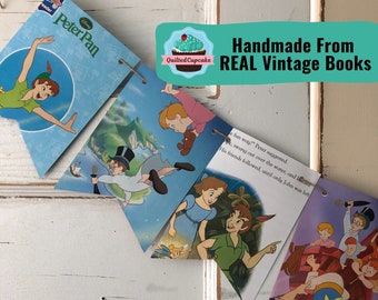 Peter Pan Party Banner / Peter Pan Disney Story Book Page Garland /6 FT Backdrop for Baby Shower, Birthday Party/FAST SHIP/ Eco-Friendly