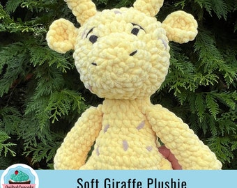 Giraffe Plushie.  Soft Giraffe Amigurumi. READY TO SHIP Giraffe Baby Shower Gift. Handmade crochet Giraffe for Nursery / Cute Giraffe Plush