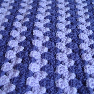 Crochet Baby Blanket Purple Blanket Baby Shower Gift Unisex Baby Blanket Lilac Blanket Purple Comfort Blanket image 4