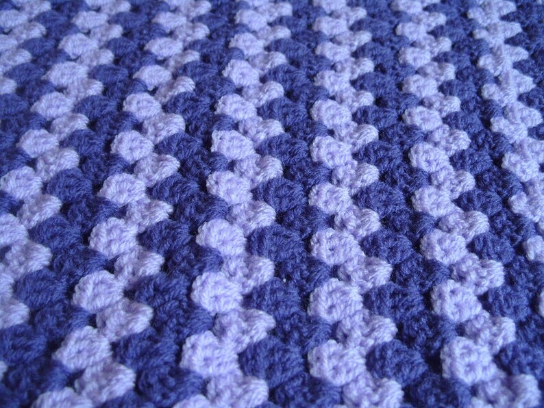 Crochet Baby Blanket Purple Blanket Baby Shower Gift Unisex Baby Blanket Lilac Blanket Purple Comfort Blanket image 4