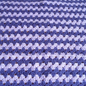 Crochet Baby Blanket Purple Blanket Baby Shower Gift Unisex Baby Blanket Lilac Blanket Purple Comfort Blanket image 2