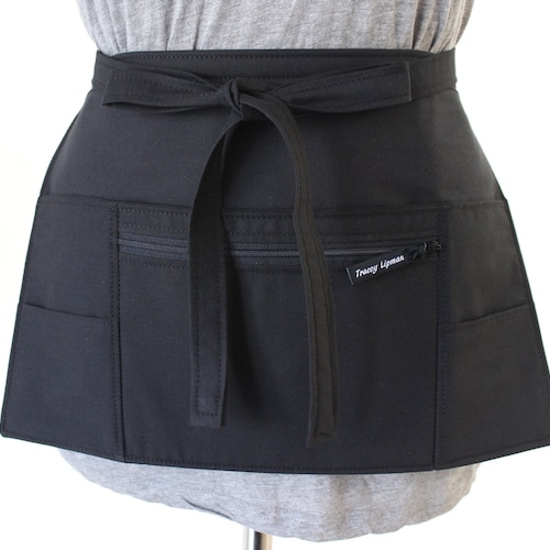 Vendor Apron With Pockets Utility Apron With Zipper Pocket Etsy