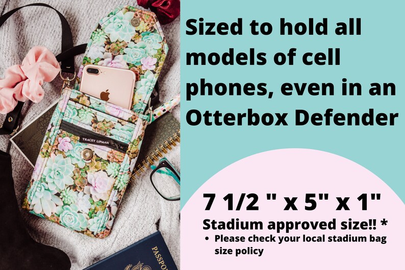 gardening gift for women wife mom cell phone purse crossbody phone bag unique gift for garden lovers succulent gift ideas for gardeners