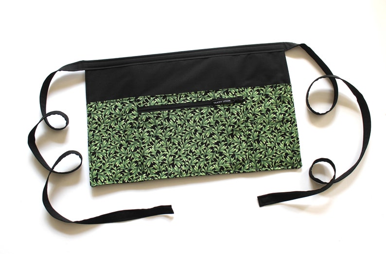 Craft show vendor apron for women leaf print farmers market Etsy