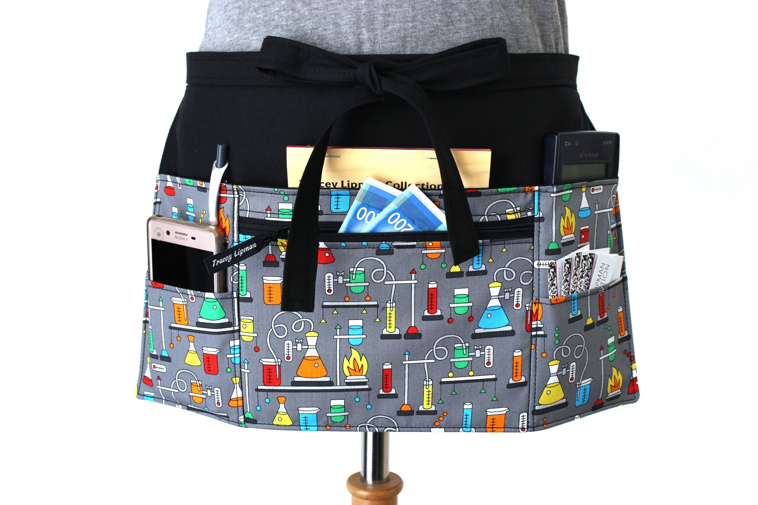 Home & Living Cleaning Supplies Aprons chemical elements of periodic table half apron zipper