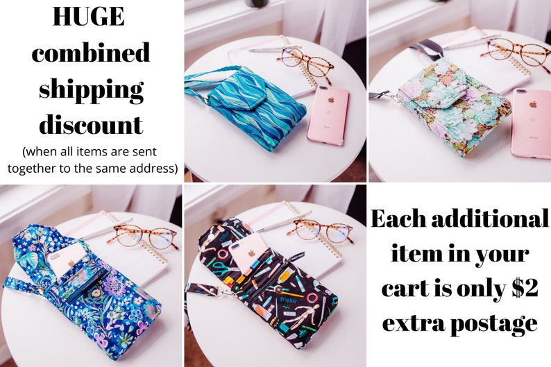 crossbody phone case, mobile phone bag, cell phone wallet cross body fits iPhone plus xr otterbox, galaxy s10 s20 plus, samsung note image 10