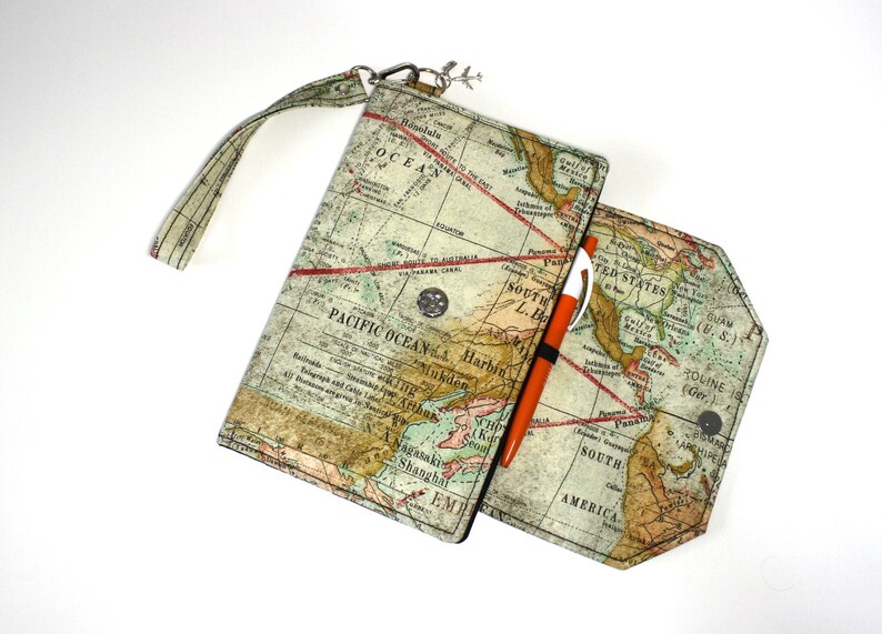 Family Passport Holder Family Travel Wallet World Map Etsy