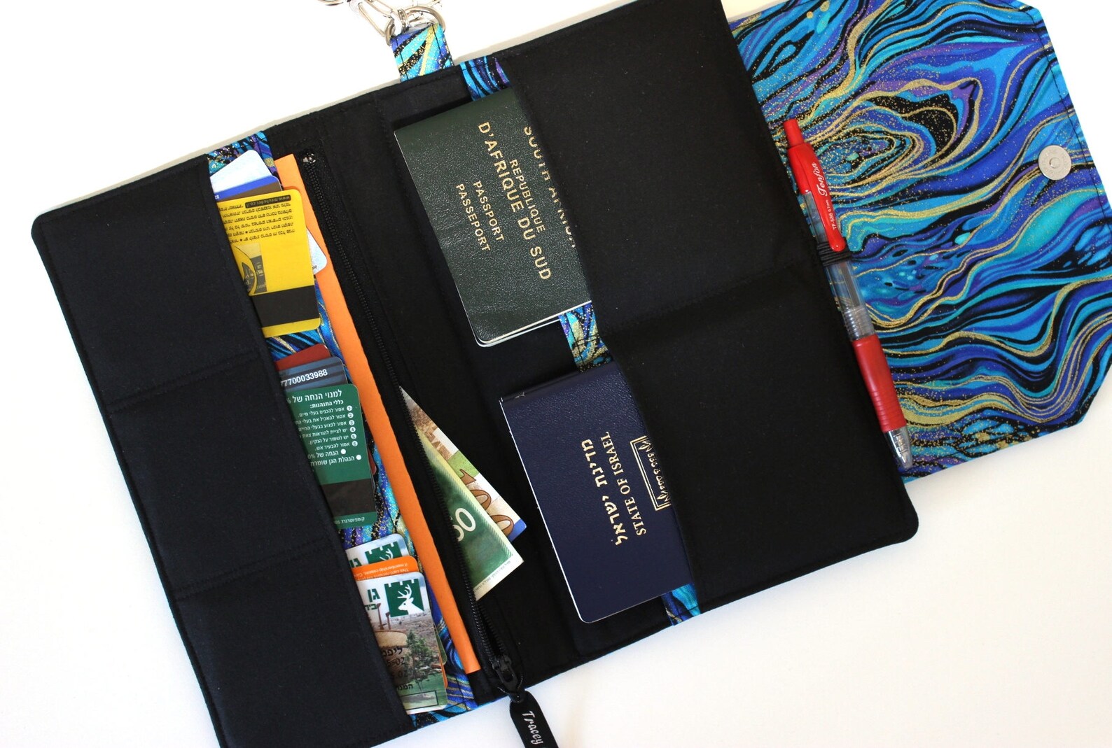 Family Passport Holder Family Travel Wallet Fabric Etsy