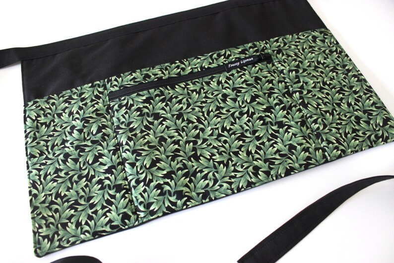 Craft show vendor apron for women leaf print farmers market Etsy