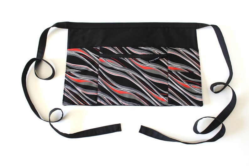 Half apron with pockets for teacher or vendor server apron etsy