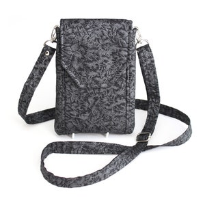 Handytasche, minimalistische Crossbody Geldbörse mit Taschen, veganer Stoff Mini Crossbody Handytasche, kleine Schultertasche, Geburtstagsgeschenk für Mama