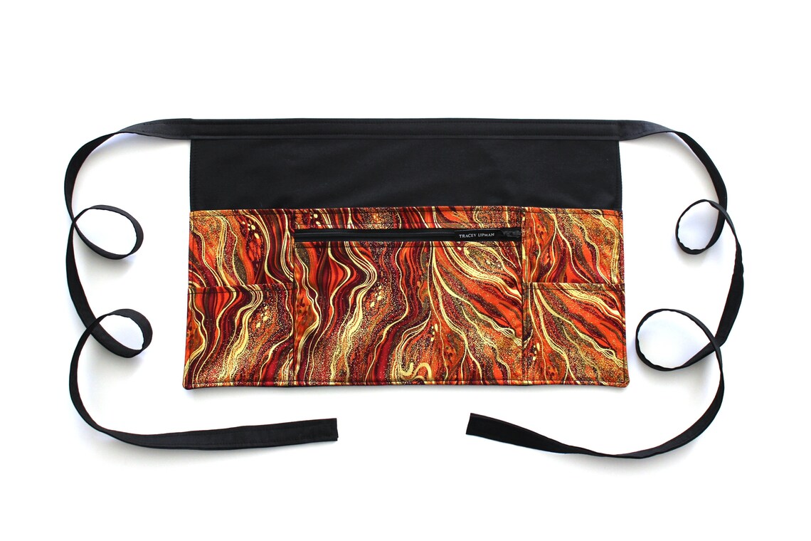 Burnt orange vendor apron with pockets teacher apron Etsy