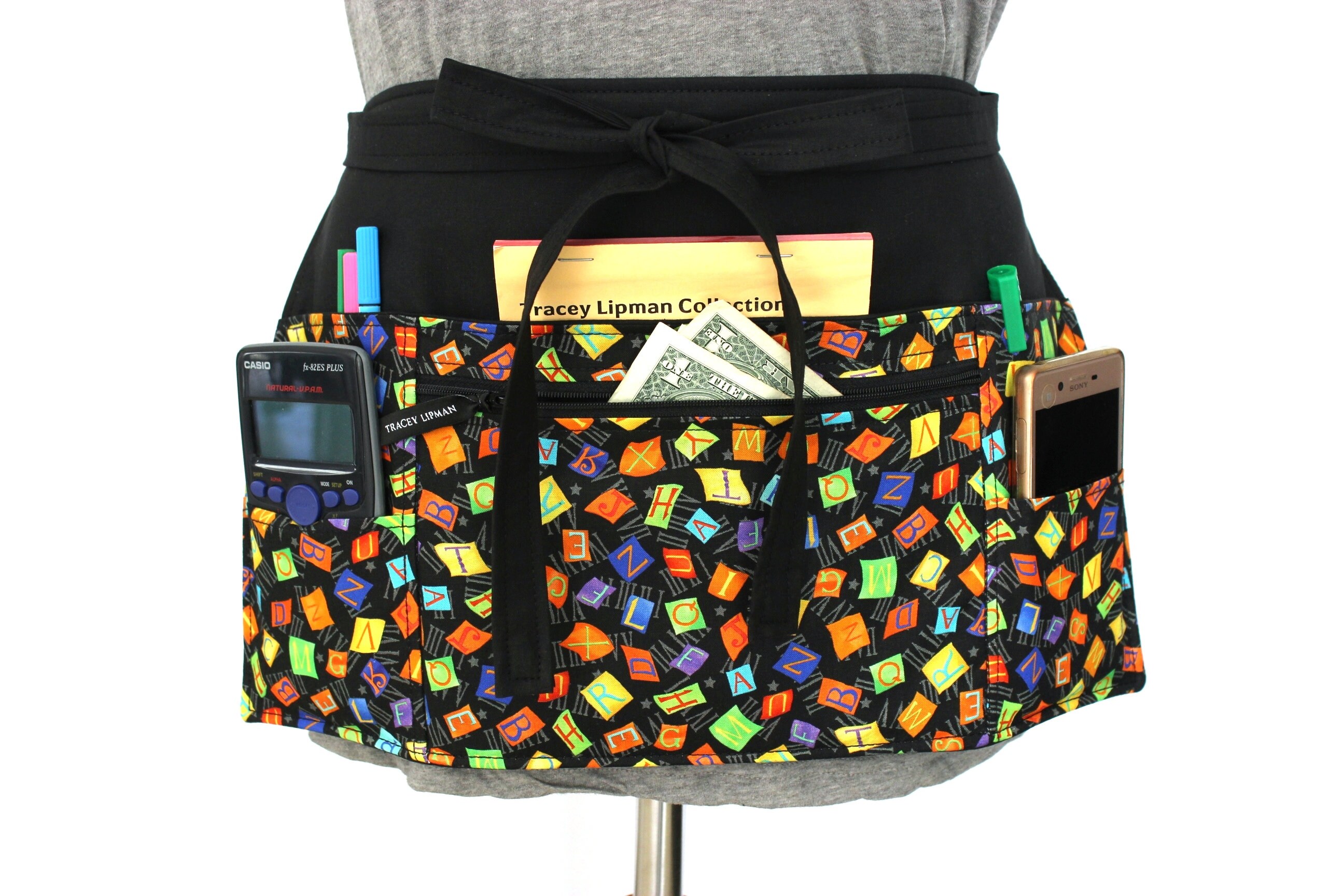 エプロン・三角巾 MISS ME BY CHALING mote apron BLK mote