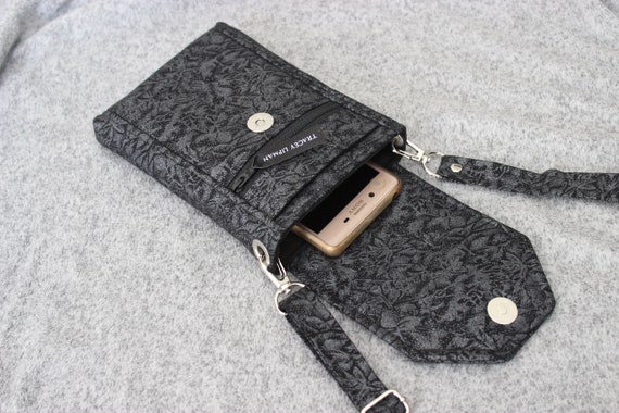 Women's Crossbody Cellphone Purse, TSV PU Leather Cell Phone Shoulder Bag,  Lightweight Card Holder Wallet with Adjustable Strap, Black - Walmart.com