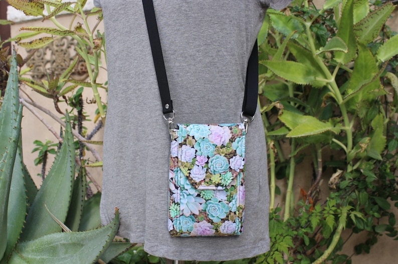 gardening gift for women wife mom cell phone purse crossbody phone bag unique gift for garden lovers succulent gift ideas for gardeners