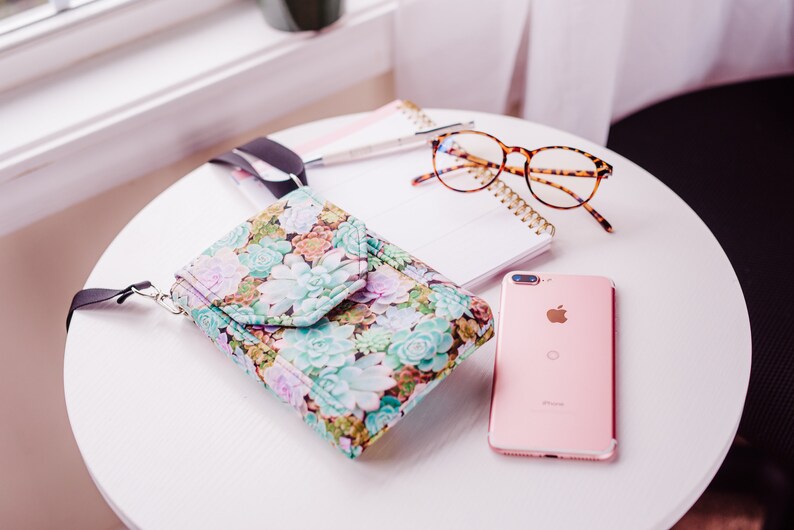 gardening gift for women wife mom cell phone purse crossbody phone bag unique gift for garden lovers succulent gift ideas for gardeners