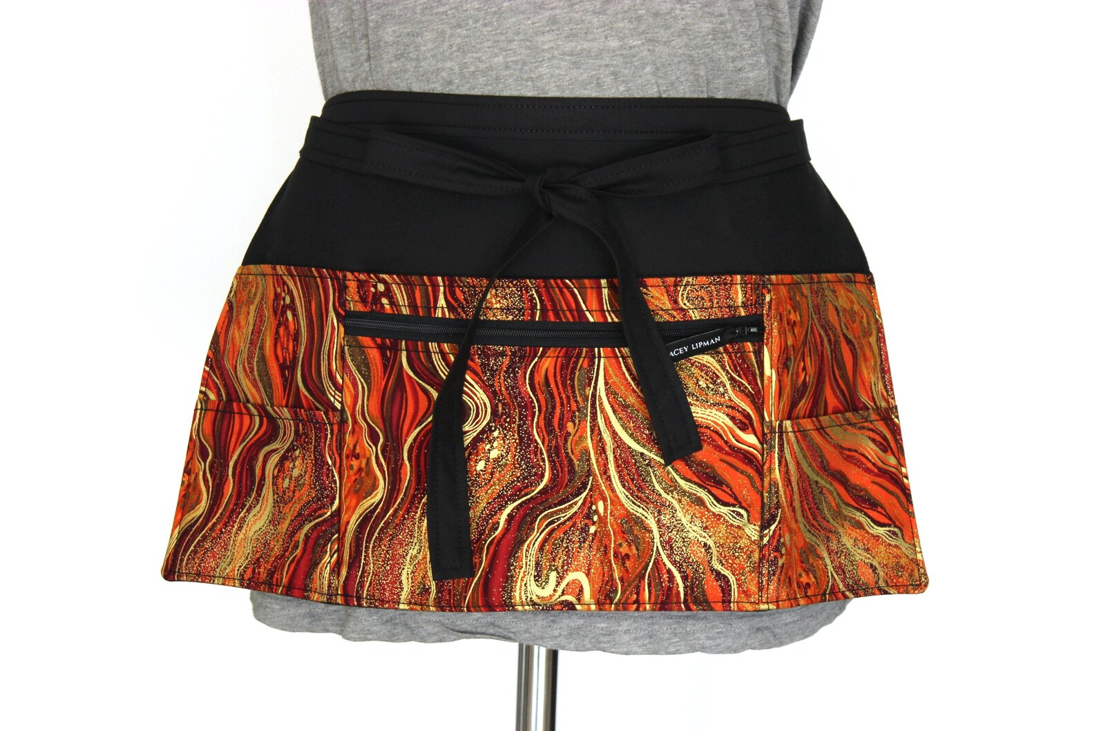 Burnt orange vendor apron with pockets teacher apron Etsy