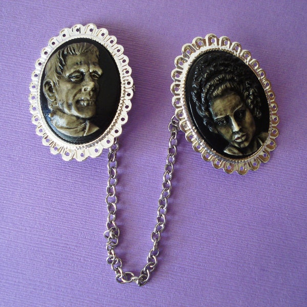 Frankenstein And His Bride Sweater Guard Sweater Clip