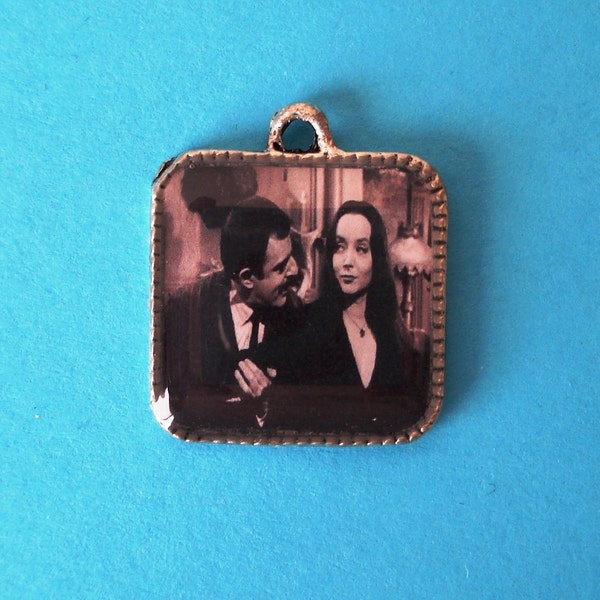 Morticia and Gomez Addams Addams Family Necklace