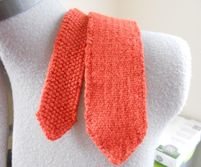 Knitting Pattern PDF Knitted Necktie Etsy
