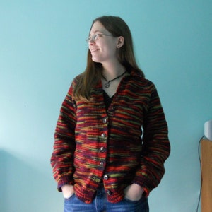 Knitting Pattern PDF - Oversized Raglan Cardigan