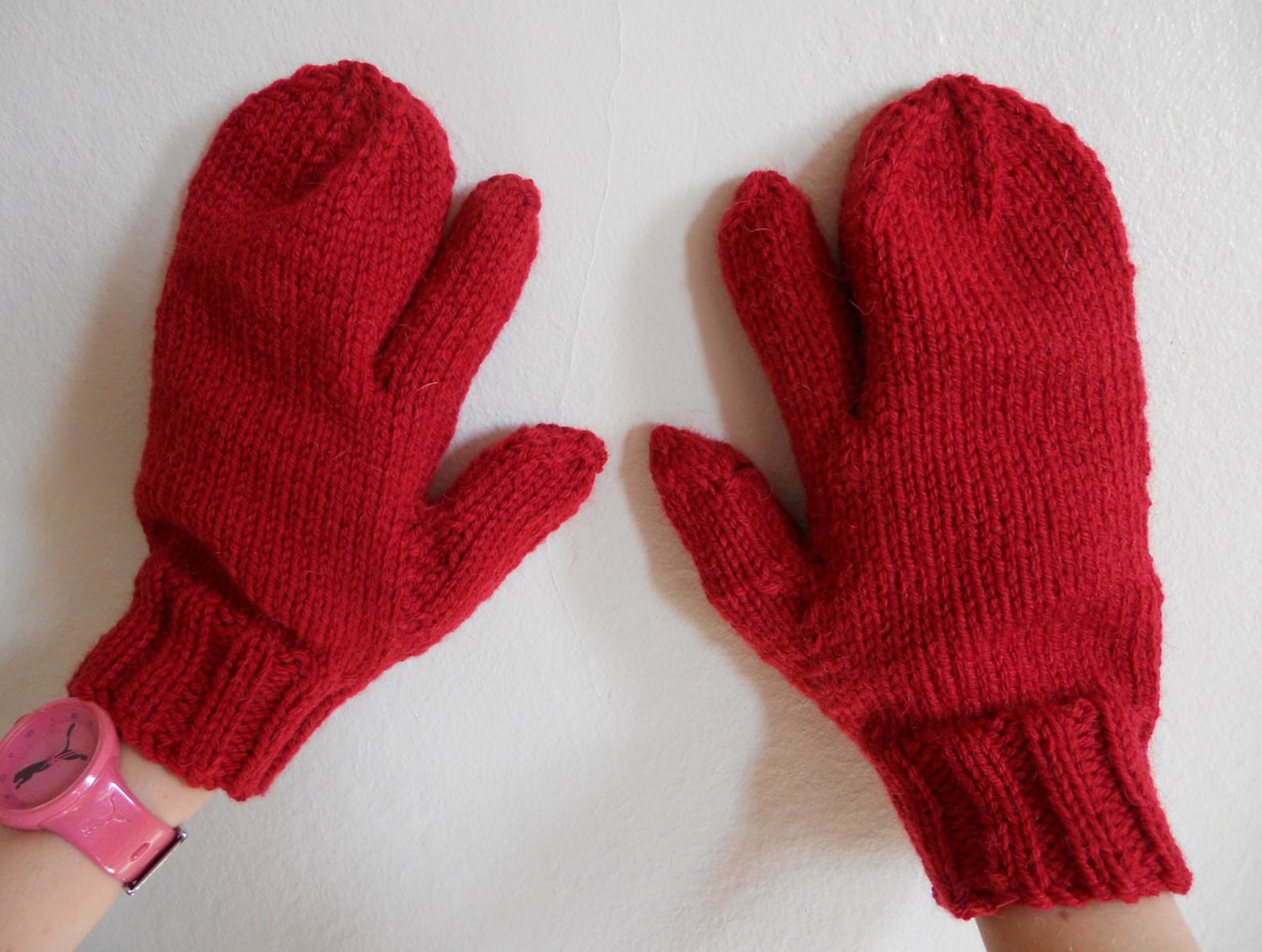 Knitting Pattern PDF Trigger Finger Mittens for Men and Women Etsy