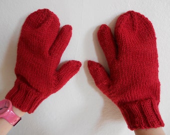 Knitting Pattern PDF - Trigger Finger Mittens for Men and Women